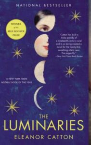 Book cover The Luminaries, by Eleanor Catton